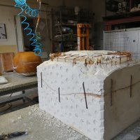 Radovi na umjetničkoj instalaciji Kapi u tvornici, izrada modela