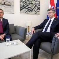 Andrej Plenković s Jensom Stoltenbergom
