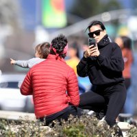 Eva Longoria sa suprugom i sinom