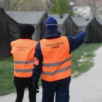 Šatorsko krilo na Trgu Franje Tuđmana za stradale u potresu