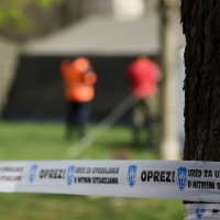 Šatorsko krilo na Trgu Franje Tuđmana za stradale u potresu