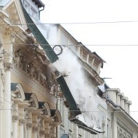 Zagreb: Rušenje pročelja u Bogovićevoj ulici