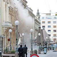 Zagreb: Rušenje pročelja u Bogovićevoj ulici