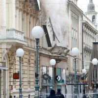 Zagreb: Rušenje pročelja u Bogovićevoj ulici
