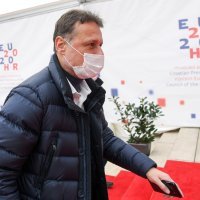 Zagreb: Dolazak u NSK na sastanak Nacionalnog kriznog stožera