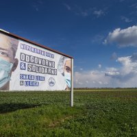 Osijek: Na obilaznici postavljen jumbo plakat o koronavirusu