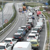 Gužva na rotoru Bilice na ulazu u Split