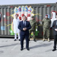 Ministri Vili Beroš i Damir Krstičević u obilasku ekspedicijskog kampa KB Dubrava