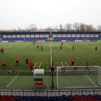 Trening nogometaša Minska u Bjelorusiji gdje se igra nogometno prvenstvo