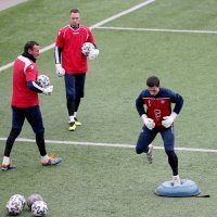 Trening nogometaša Minska u Bjelorusiji gdje se igra nogometno prvenstvo