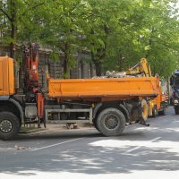 Uklanjanje građevinskog materijala iz centra Zagreba