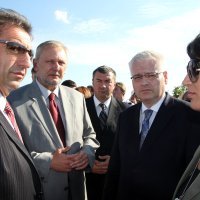 Darko Milinović, Davor Božinović, Ivo Josipović i Josipa Rimac 2011.