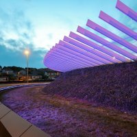 Pula: Istra proglašena 'korona-free zonom', rotor zasvijetlio plavom bojom