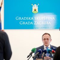 Zagreb: Predsjednik Gradske skupštine Drago Prgomet održao je konferenciju za medije
