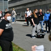 Gužva ispred KBC-a Zagreb