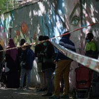 Čekanje u redu za hranu u Ženevi