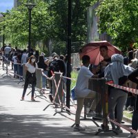 Čekanje u redu za hranu u Ženevi