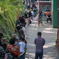 Čekanje u redu za hranu u Ženevi