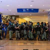 Prosvjed u šoping centru u Hong Kongu