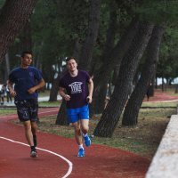 Zadar - Građani nakon popuštanja mjera opreza vježbaju na otvorenom djelu sportsko-rekreativnog centra Višnjik