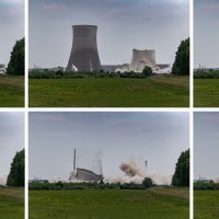 Rušenje tornja nuklearne elektrane u Njemačkoj