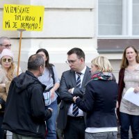 Prosvjednici na Markovom trgu