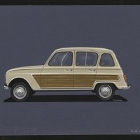 Renault 4 skica