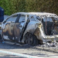 Izgoreni automobil na Srebrnjaku