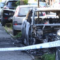 Izgoreni automobil na Srebrnjaku