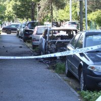 Izgoreni automobil na Srebrnjaku