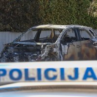 Izgoreni automobil na Srebrnjaku