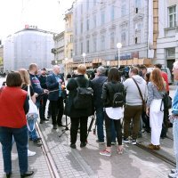 Zastupnik Gradske skupštine Grada Zagreba Renato Petek u tramvaju broj 5 stigao je na trg