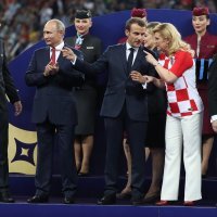 Kolinda Grabar Kitarović na finalu Svjetskog nogometnog prvenstva u Moskvi