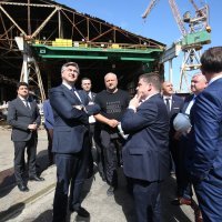 Premijer Andrej Plenković s ministrima Darkom Horvatom, Olegom Butkovićem i Garijem Cappellijem posjetio brodogradilište Uljanik