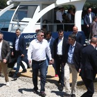 Zagreb: Predsjednik Republike sudjelovao je na predstavljanju broda "solarCat"