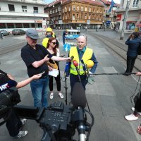 Zagreb: Performans Renata Peteka početak radova na zagrebačkom u-bahnu