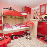 Design Apartments Red Blue