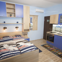 Design Apartments Red Blue