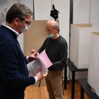 Beograd: Predsjednik Aleksandar Vučić glasovao na parlamentarnim izborima