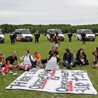 Prosvjed zbog mjera borbe protiv koronavirusa