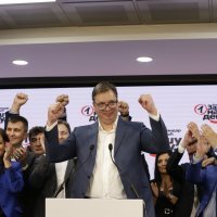 Slavlje Aleksandra Vučića nakon pobjede na parlamentarnim izborima