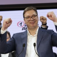 Slavlje Aleksandra Vučića nakon pobjede na parlamentarnim izborima