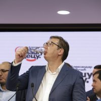 Slavlje Aleksandra Vučića nakon pobjede na parlamentarnim izborima