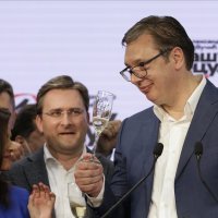 Slavlje Aleksandra Vučića nakon pobjede na parlamentarnim izborima