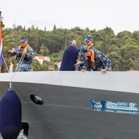 Cavtat: Predsjednik Zoran Milanović brodom ratne mornarice otišao u posjet Crnoj Gori