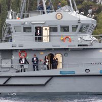 Cavtat: Predsjednik Zoran Milanović brodom ratne mornarice otišao u posjet Crnoj Gori