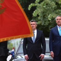 Cetinje: Predsjednik Crne Gore Milo Đukanović ugostio Zorana Milanovića