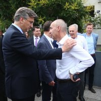 Plenković i Krstičević na Jarunu