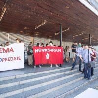 Prosvjed studenata zagrebačkog Filozofskog fakulteta protiv rektora Borasa