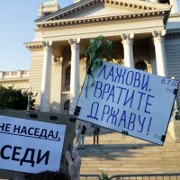 Miran prosvjed u Beogradu